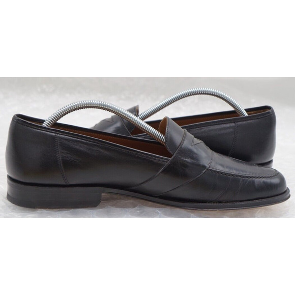 Magnanni Mens Leather Slip On Loafers Size 10.5 Black main image 6